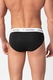 CALVIN KLEIN, Set de chiloti cu banda logo in talie - 3 perechi, Alb/Negru