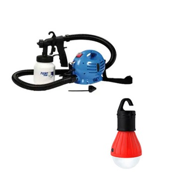 Pachet Pistol Spray, Gaia, Paint Zoom 650w pentru Vopsit si Zugravit + Bec Camping rosu Pachet Pistol Spray, Gaia, Paint Zoom 650w pentru Vopsit si Zugravit + Bec Camping rosu