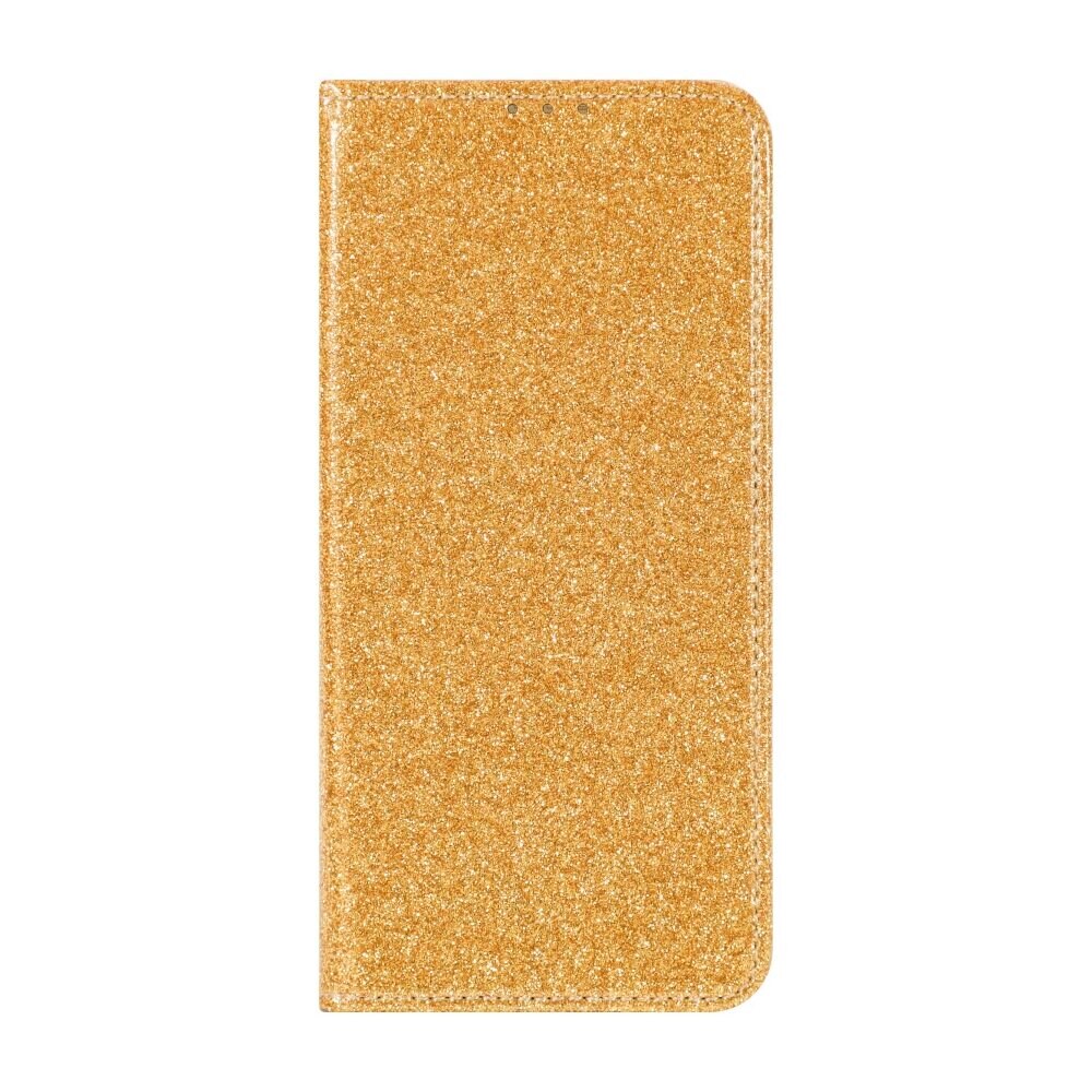 Husa Carte Glossy pentru Samsung Galaxy A51, Inchidere Magnetica, Auriu