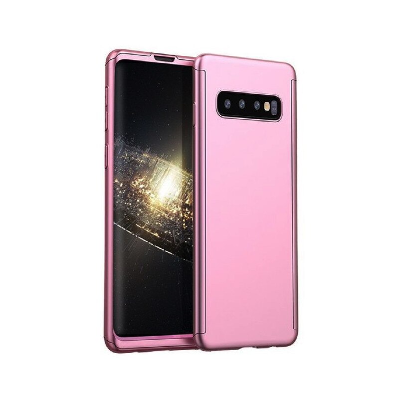 Husa 360 pentru Galaxy S10 Plus Rose Gold