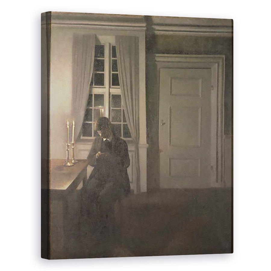 Tablou canvas - Vilhelm Hammershoi - Colectorul de Monede, 40 x 50 cm