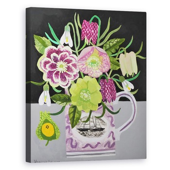 Tablou canvas - Vanessa Bowman - Hellebores si Physallis, 40 x 50 cm Tablou canvas - Vanessa Bowman - Hellebores si Physallis, 40 x 50 cm