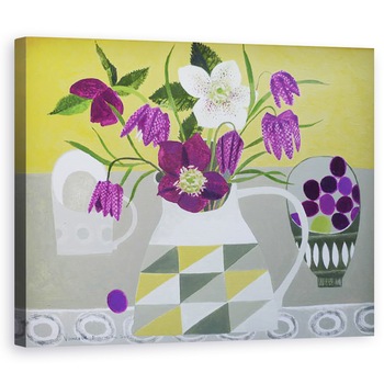 Tablou canvas - Vanessa Bowman - Hellebores si Fritilliaries, 40 x 50 cm Tablou canvas - Vanessa Bowman - Hellebores si Fritilliaries, 40 x 50 cm