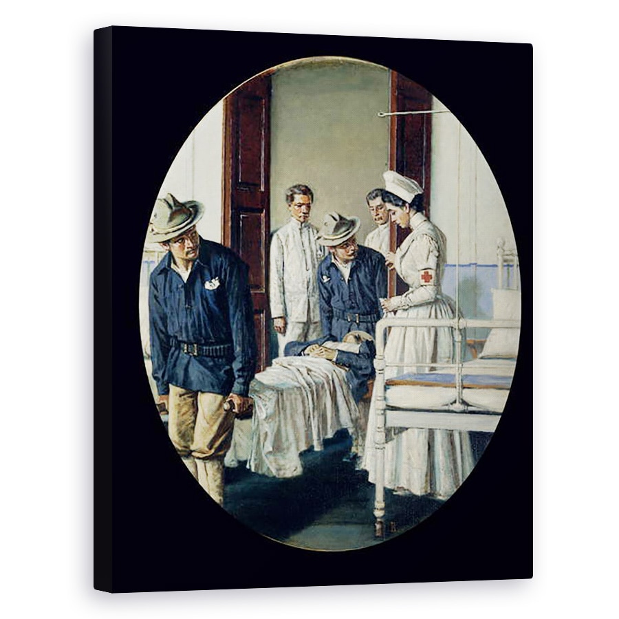 Tablou canvas - Vasili Vasilievich Vereshchagin - intr-un spital militar, 40 x 50 cm