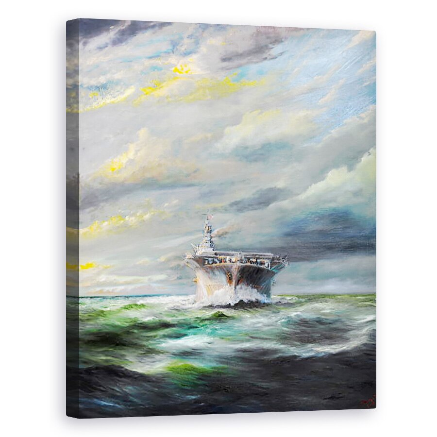 Tablou canvas - Vincent Alexander Booth - USS Enterprise revine la Pearl, 2019, 40 x 50 cm