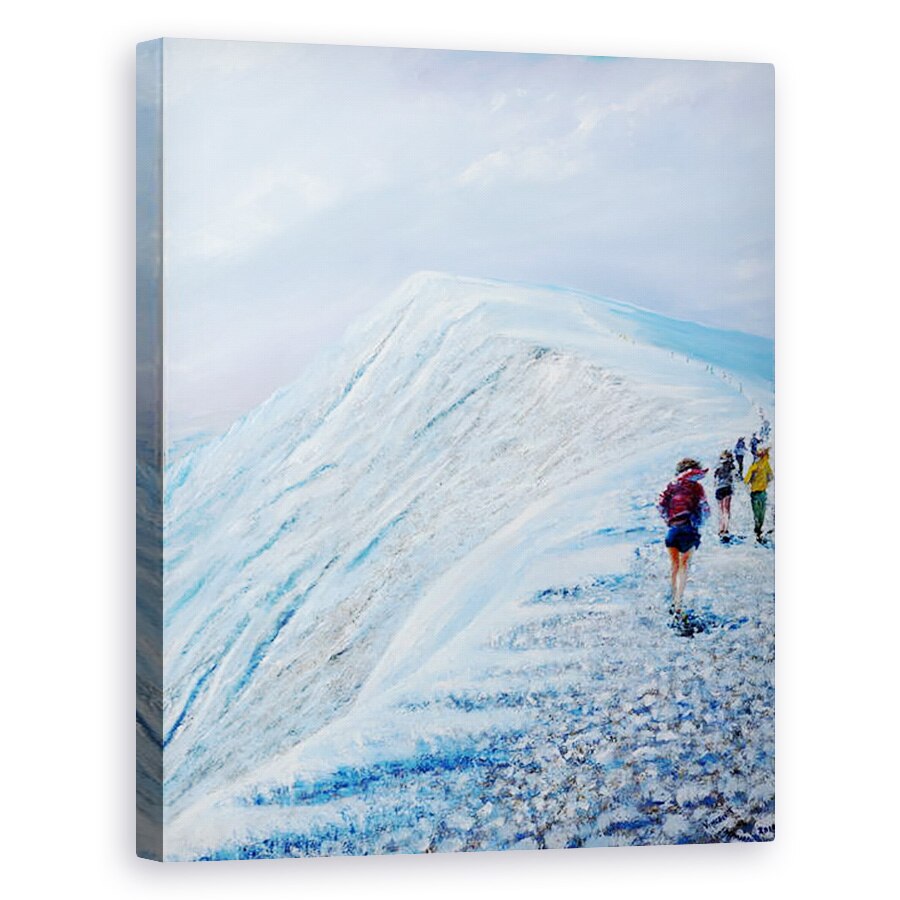 Tablou canvas - Vincent Alexander Booth - Cursa pe Helvellyn mijlocul iernii, 2018, 40 x 50 cm