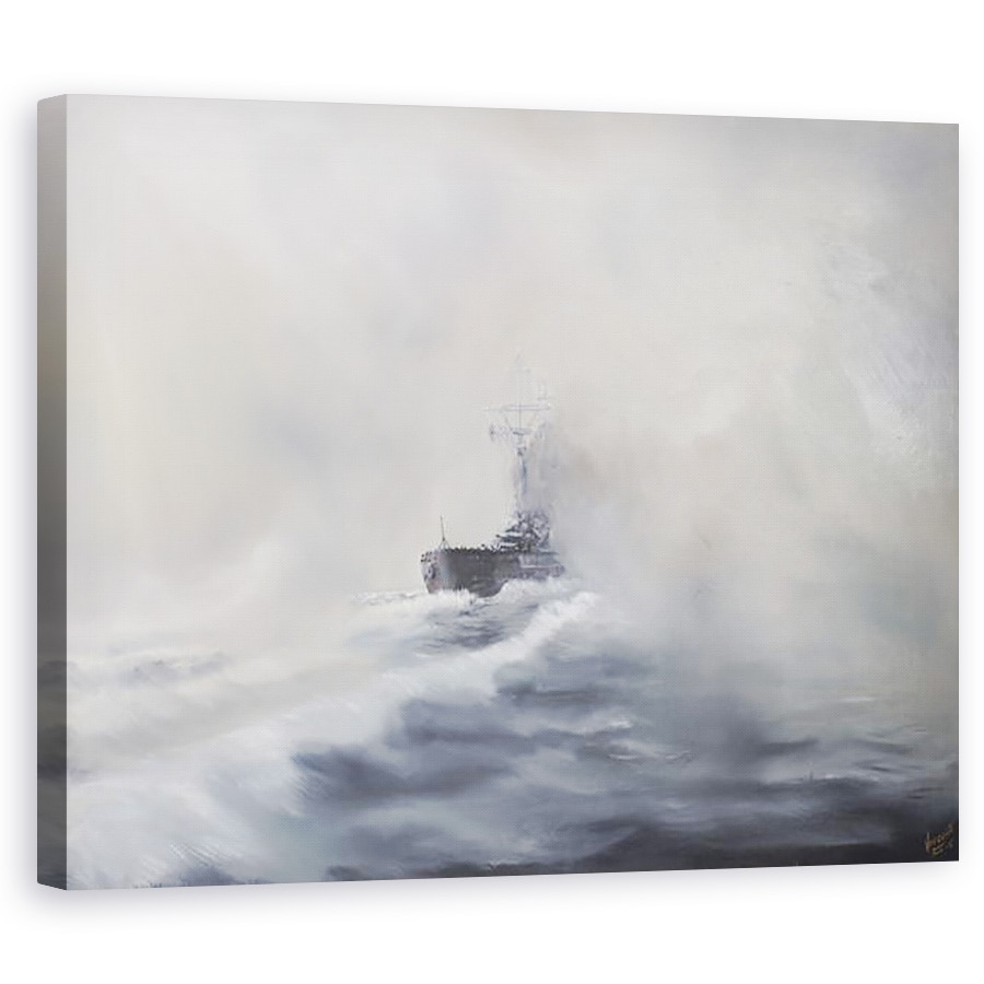 Tablou canvas - Vincent Alexander Booth - Bismarck se sustrage convingatorilor ei 25 mai 1941, 2005, 40 x 50 cm