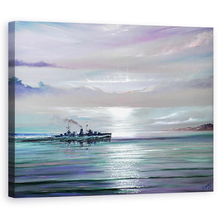 Tablou canvas - Vincent Alexander Booth - HMS Neptun, Marea Mediterana decembrie 1941, 40 x 50 cm