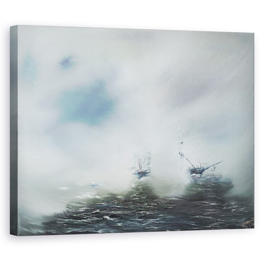 Tablou canvas - Vincent Alexander Booth - Descoperirea de compensare in ceata mare Scott in drum spre Antarctica ianuarie 1902. 2014, 40 x 50 cm