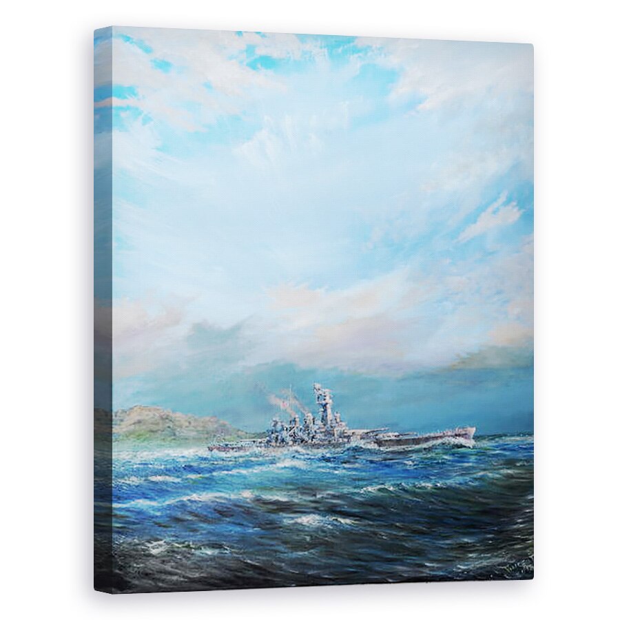 Tablou canvas - Vincent Alexander Booth - USS Washington paraseste Guadalcanal, 2018, 40 x 50 cm