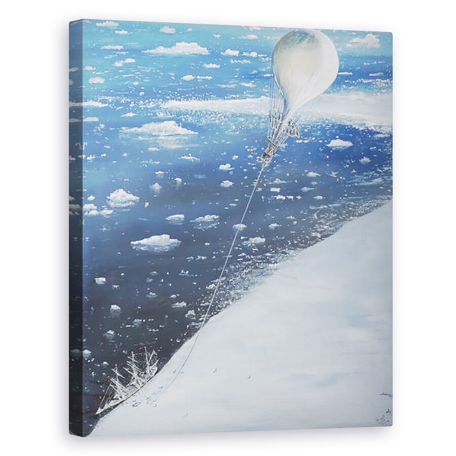 Tablou canvas - Vincent Alexander Booth - Primul capitan de aeronave din Antarctica Scott 4 februarie 1902, 40 x 50 cm