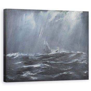 Tablou canvas - Vincent Alexander Booth - Gneisenau intr-o furtuna Marea Nordului 1940, 2006, 40 x 50 cm Tablou canvas - Vincent Alexander Booth - Gneisenau intr-o furtuna Marea Nordului 1940, 2006, 40 x 50 cm