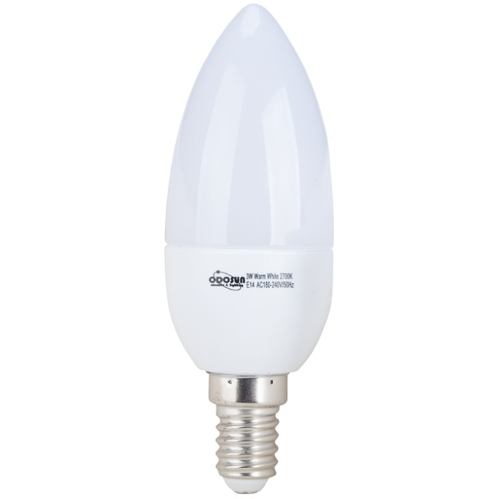 Bec Led Lumanare C35 Odosun, Putere 3W, 2700K , E14