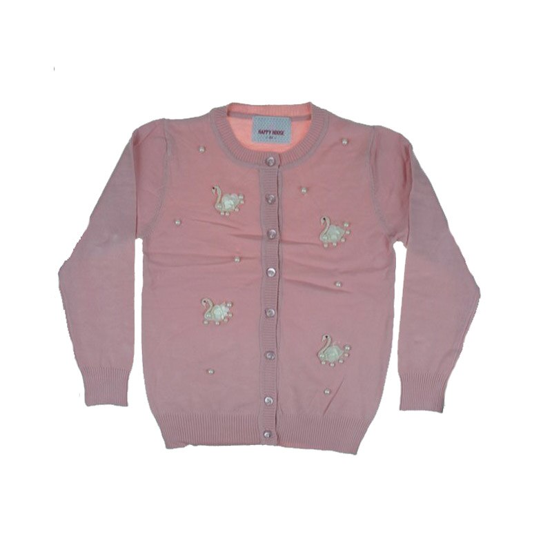 Cardigan cu maneca lunga pentru fete Happy House BL305R, Roz