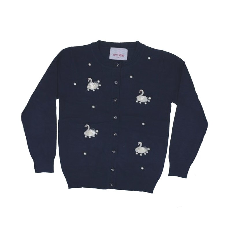Cardigan cu maneca lunga pentru fete Happy House BL305B, Bleumarin