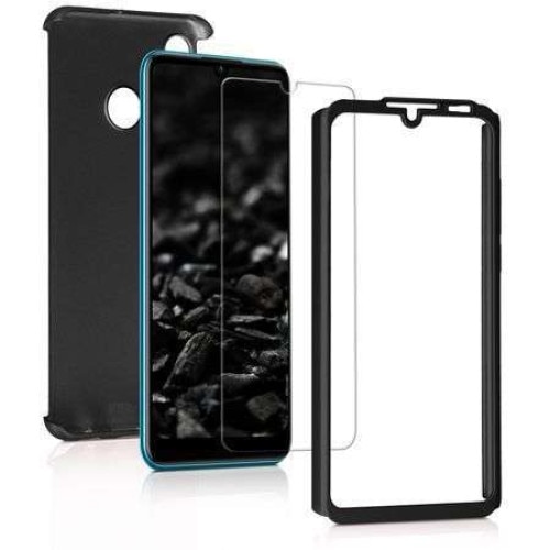 Husa Huawei P30 Lite Flippy® Full Cover 360, Negru + Folie de protectie