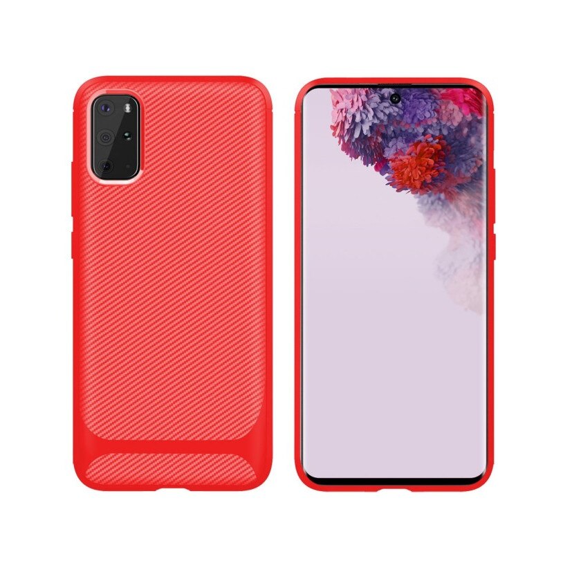 Husa Samsung S20 Plus / S20 Plus 5G, rosie, material tpu, Enkay model Carbon ENK-PC013 Carbon