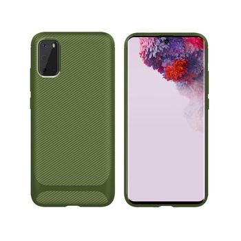 Husa Samsung S20 / S20 5G, verde, material tpu, Enkay model Carbon ENK-PC013 Carbon Husa Samsung S20 / S20 5G, verde, material tpu, Enkay model Carbon ENK-PC013 Carbon