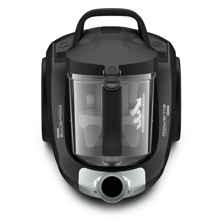 Aspirator fara sac ROWENTA Compact Power XXL RO4855EA, 550W, tehnologie mono-ciclonica, capacitate rezervor 2.5L, cablu 6.2m, negru/gri