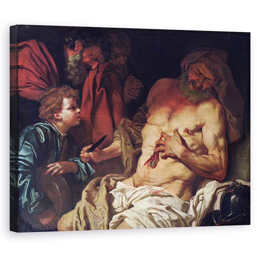 Tablou canvas - Johann Karl Loth - Moartea lui Cato, 80 x 100 cm