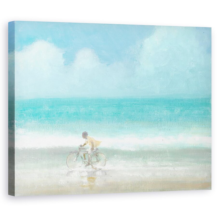 Tablou canvas - Lincoln Seligman - Baiat pe bicicleta, 80 x 100 cm