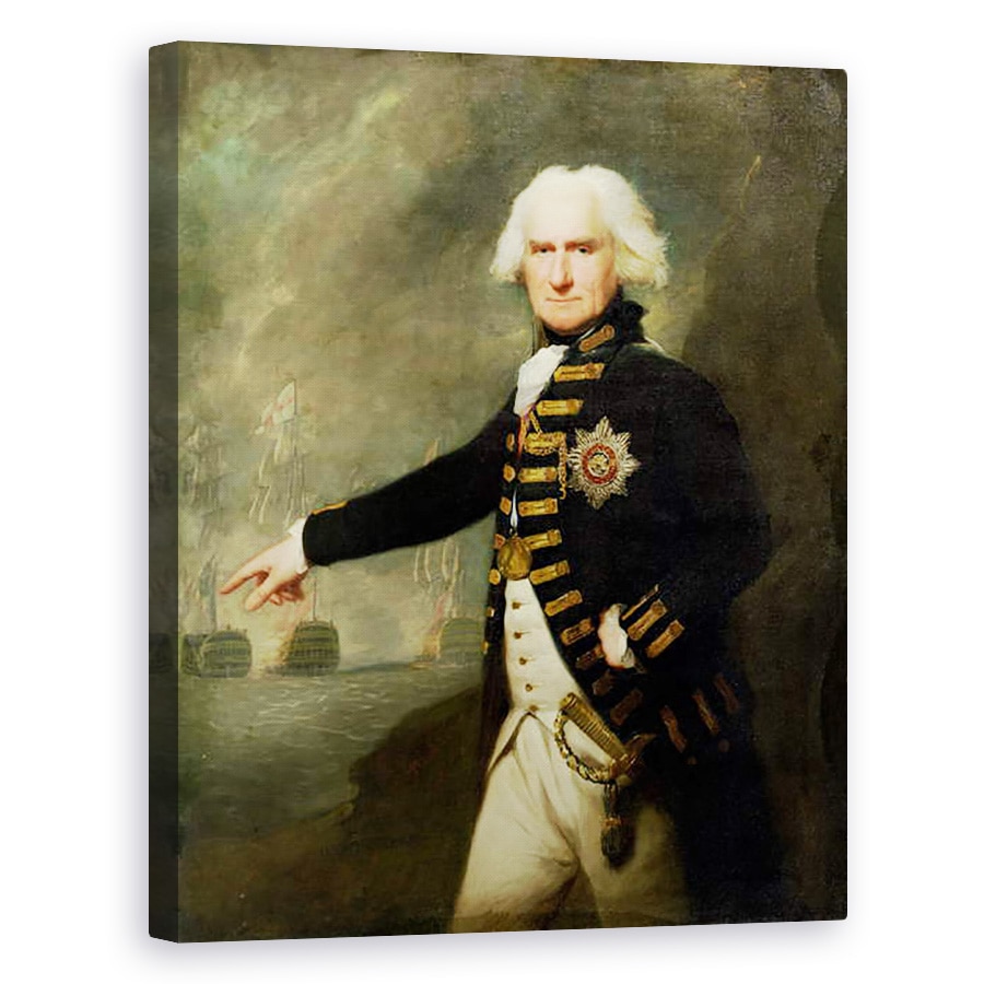Tablou canvas - Lemuel Francis Abbott - Amiralul Lord Bridport 1727-1814 c.1795, 40 x 50 cm