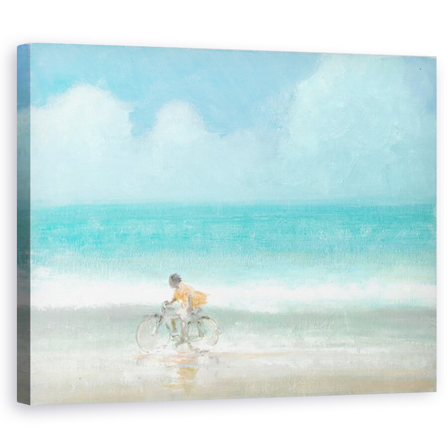 Tablou canvas - Lincoln Seligman - Baiat pe bicicleta I, 60 x 75 cm