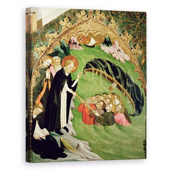 Tablou canvas - Lluis Borrassa - St Dominic Salvarea Pescarilor naufragiati de la inec, detaliu de la Altarul Sf. Claire, 40 x 50 cm Tablou canvas - Lluis Borrassa - St Dominic Salvarea Pescarilor naufragiati de la inec, detaliu de la Altarul Sf. Claire, 40 x 50 cm