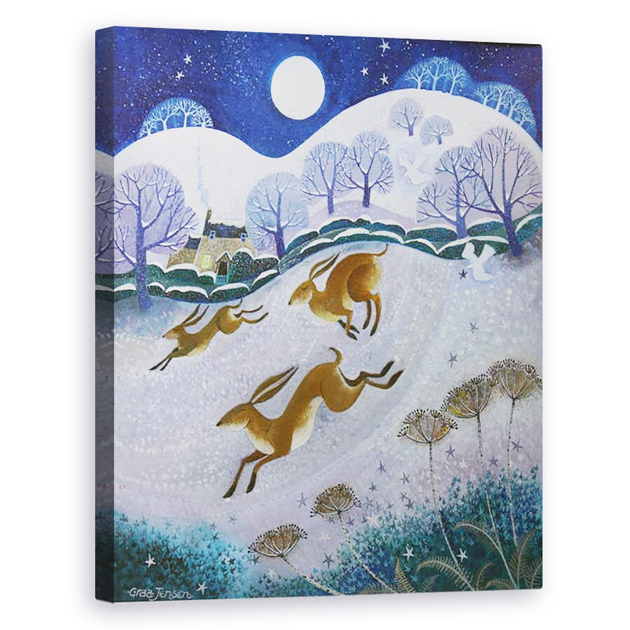 Tablou canvas - Lisa Graa Jensen - iepuri de zapada, 2019, 60 x 75 cm