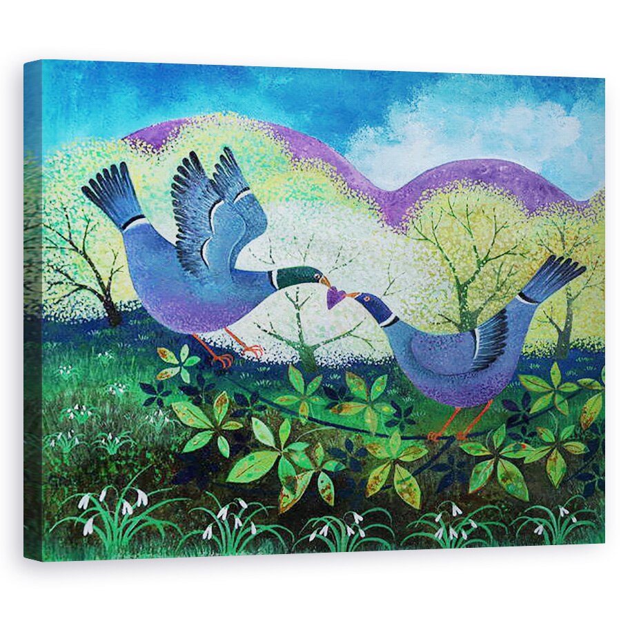 Tablou canvas - Lisa Graa Jensen - Pasari Dragoste, 2020, 40 x 50 cm