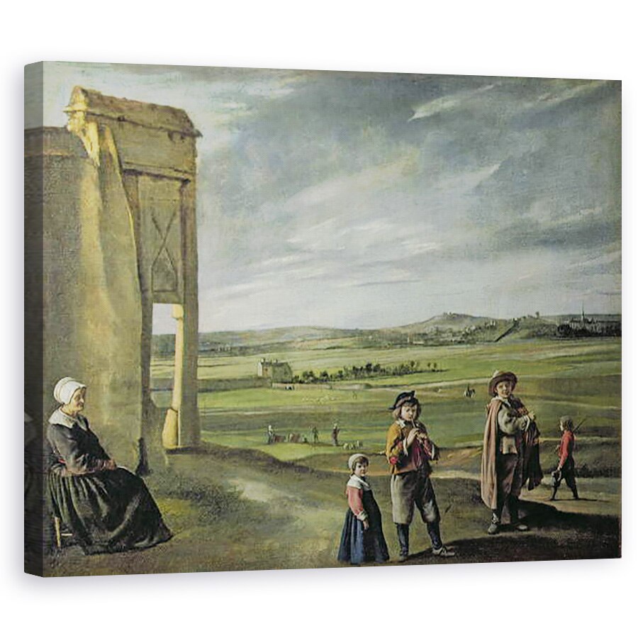 Tablou canvas - Louis Le Nain - Peisaj cu tarani, 60 x 75 cm