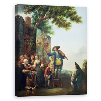 Tablou canvas - Louis Joseph Watteau - Violonistul, 60 x 75 cm Tablou canvas - Louis Joseph Watteau - Violonistul, 60 x 75 cm