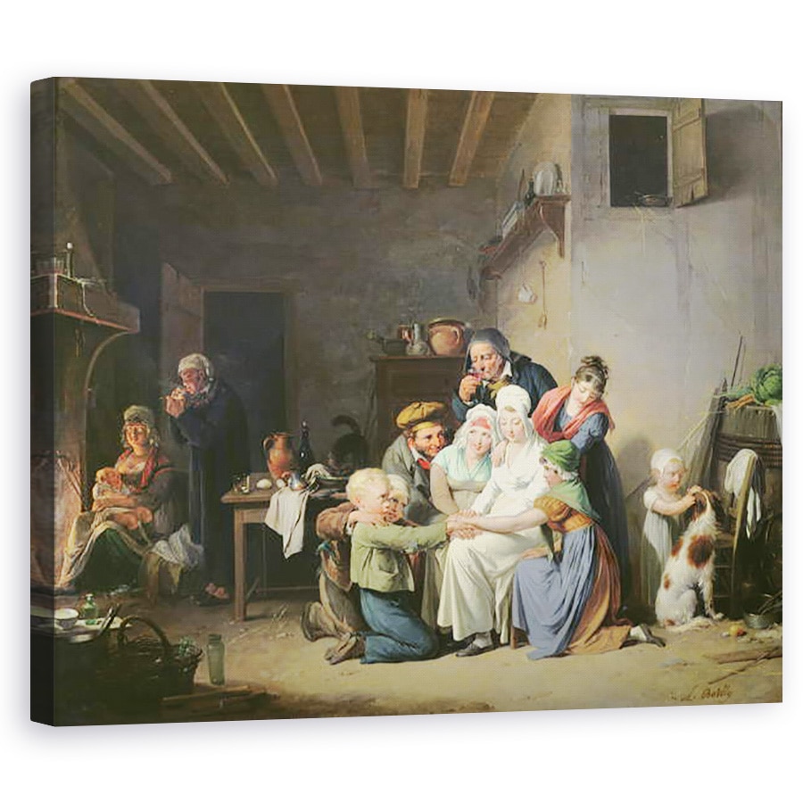 Tablou canvas - Louis Leopold Boilly - Jocul de Pied de Boeuf, 40 x 50 cm