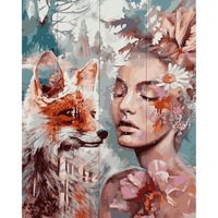 Pictura pe numere, pe Lemn 40*50 cm PBNW4014