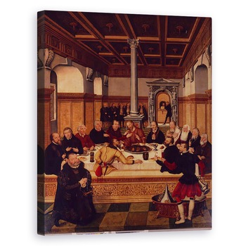 Tablou canvas - Lucas Cranach - Cina cea de Taina, 40 x 50 cm Tablou canvas - Lucas Cranach - Cina cea de Taina, 40 x 50 cm