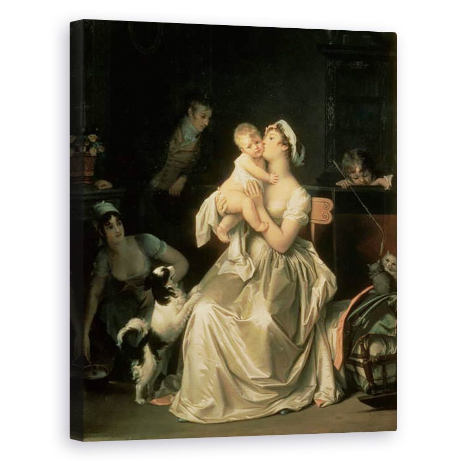 Tablou canvas - Marguerite Gerard - Motherhood, 60 x 75 cm