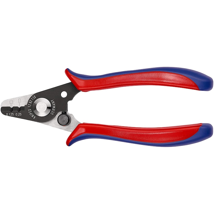 Cleste dezizolator pentru cabluri din fibra optica, KNIPEX, 130 mm