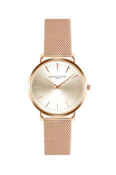 Annie Rosewood, Ceas analog cu bratara cu model plasa, Auriu rose Annie Rosewood, Ceas analog cu bratara cu model plasa, Auriu rose