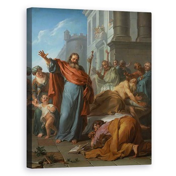 Tablou canvas - Noel-Nicholas Coypel - Miracolele Sfantului Iacob cel Mare, 60 x 75 cm Tablou canvas - Noel-Nicholas Coypel - Miracolele Sfantului Iacob cel Mare, 60 x 75 cm