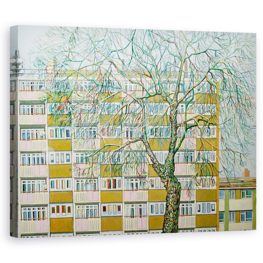 Tablou canvas - Noel Paine - Canning Town de iarna, 40 x 50 cm