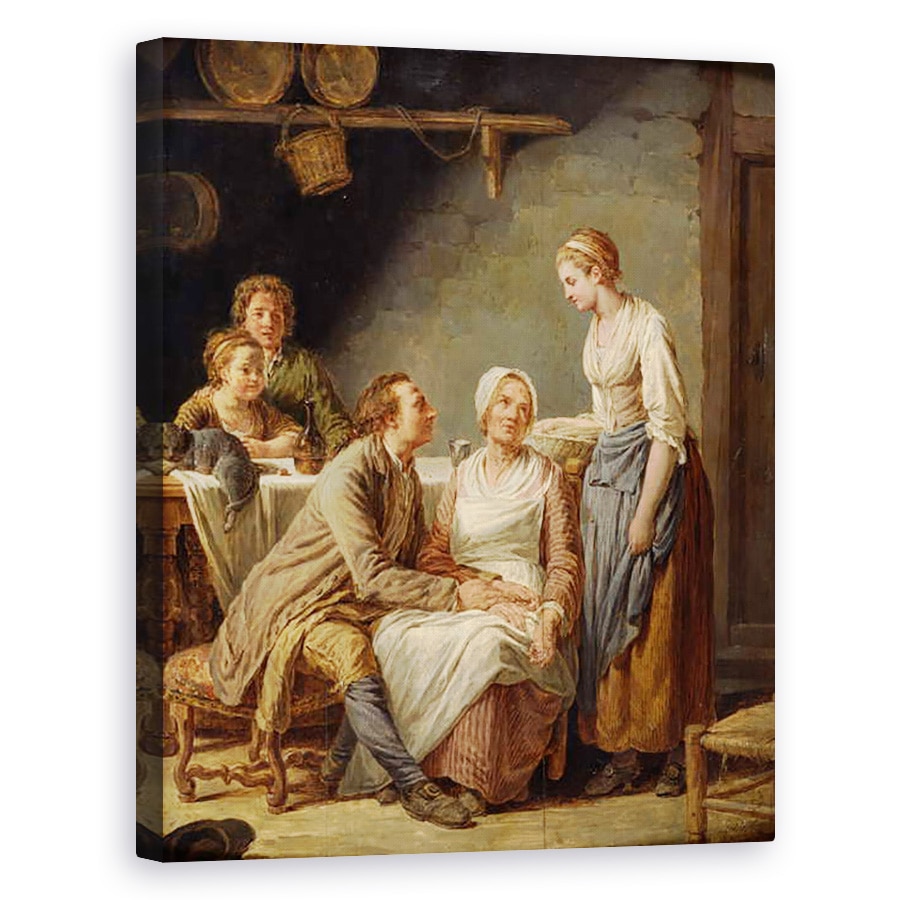 Tablou canvas - Nicolas-Bernard Lepicie - Propunerea convenita, 60 x 75 cm
