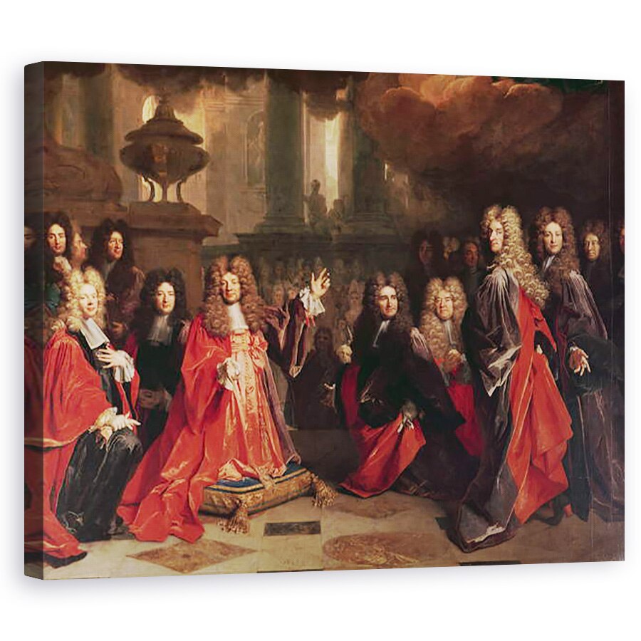 Tablou canvas - Nicolas de Largilliere - Ex-Voto, detaliu al consilierului, 40 x 50 cm