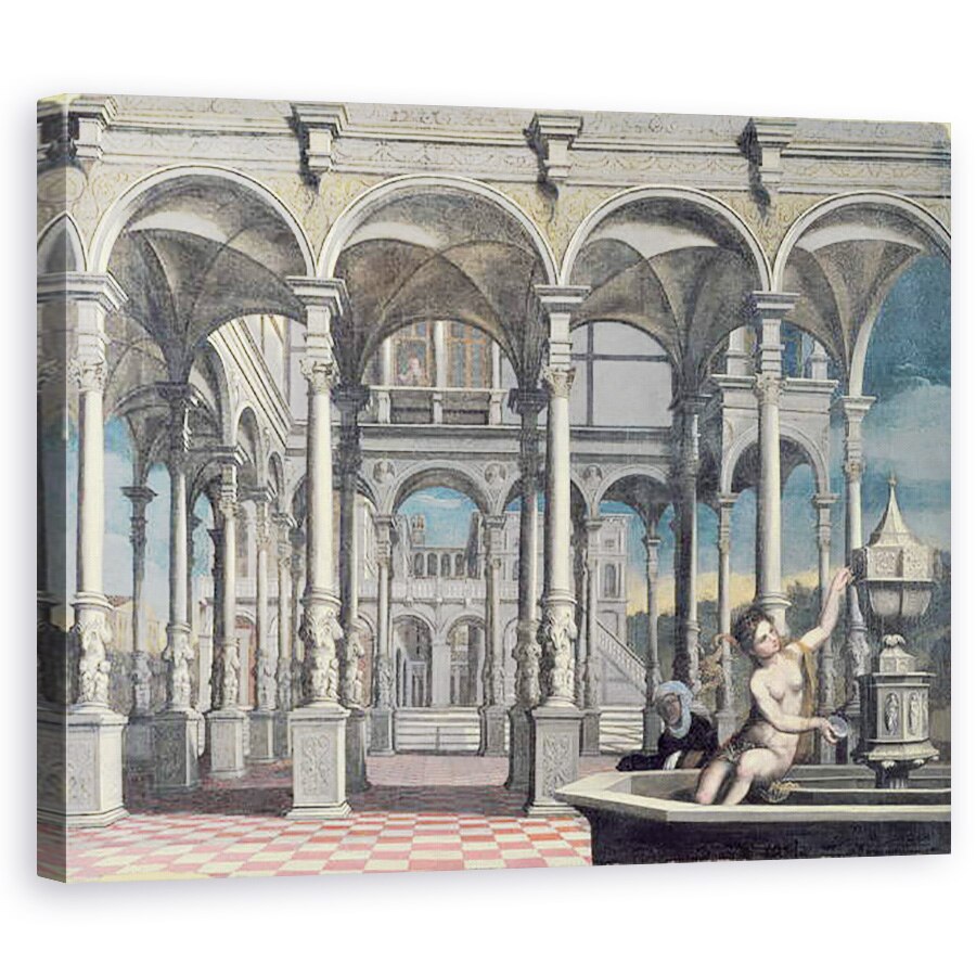 Tablou canvas - Paris Bordone - David si Batseba, 40 x 50 cm