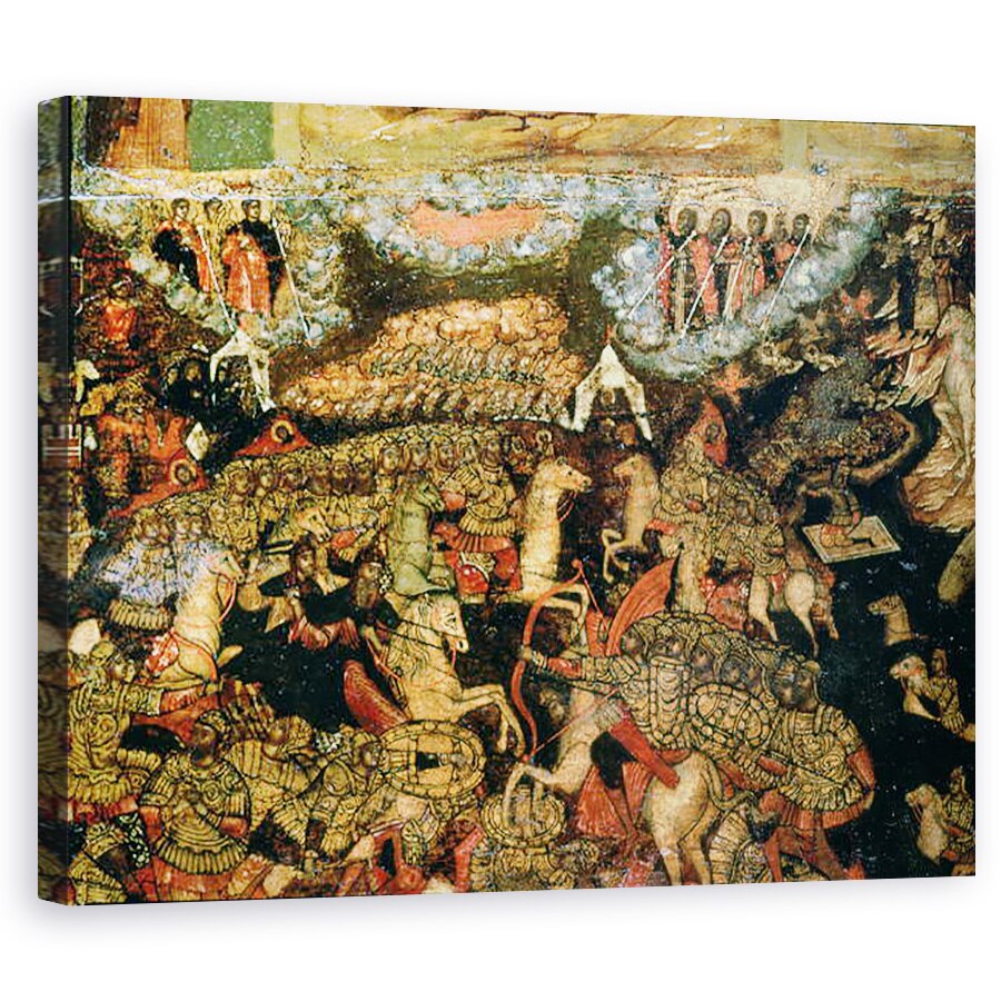 Tablou canvas - Scoala Rusa - Lupta intre trupele rusesti si tatare in 1380, 40 x 50 cm