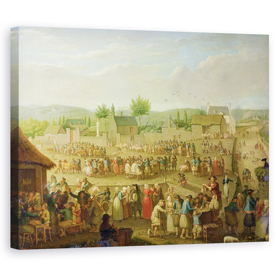 Tablou canvas - Olivier Perrin - Targul de la Quimper, 40 x 50 cm