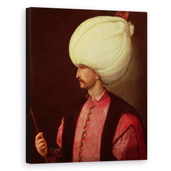 Tablou canvas - Scoala Italiana - Suleiman Magnificul 1494-1566, 40 x 50 cm Tablou canvas - Scoala Italiana - Suleiman Magnificul 1494-1566, 40 x 50 cm