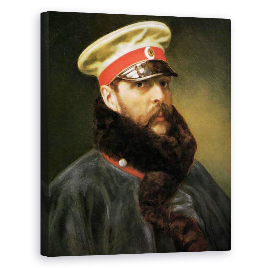 Tablou canvas - Scoala Rusa - Emperor Alexander II, 80 x 100 cm