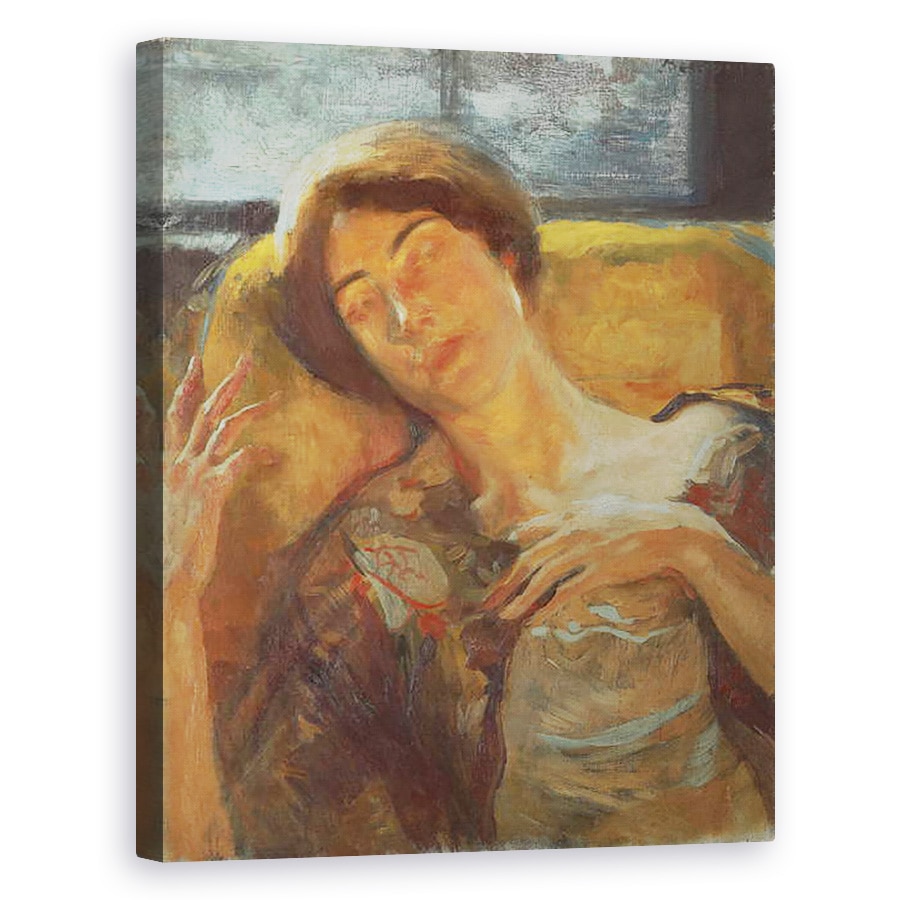 Tablou canvas - Paul Albert Besnard - Cap de femeie, 40 x 50 cm