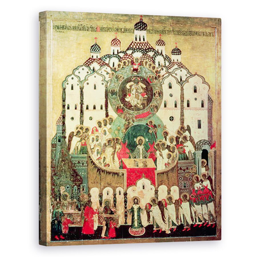 Tablou canvas - Scoala Rusa - Adunarea ingerilor, 80 x 100 cm