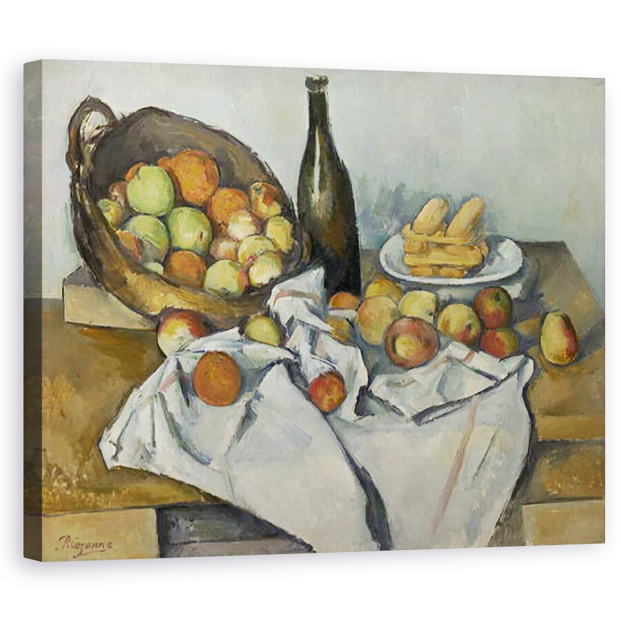 Tablou canvas - Paul Cezanne - Cosul cu Mere, 40 x 50 cm